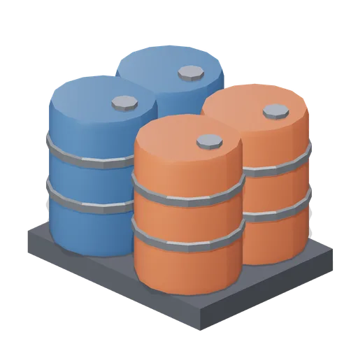 Fuel Drums On A Pallet (Aircraft Fleet and Airfield)