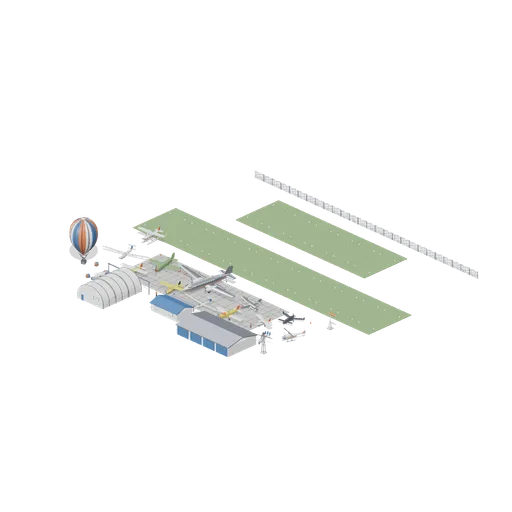 Club Grass Strip And Vintage Line (Aircraft Fleet and Airfield)