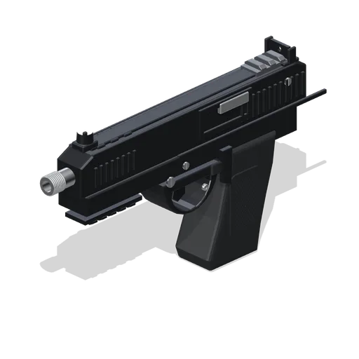 Long Slide Pistol (Mega Weapon Pack)