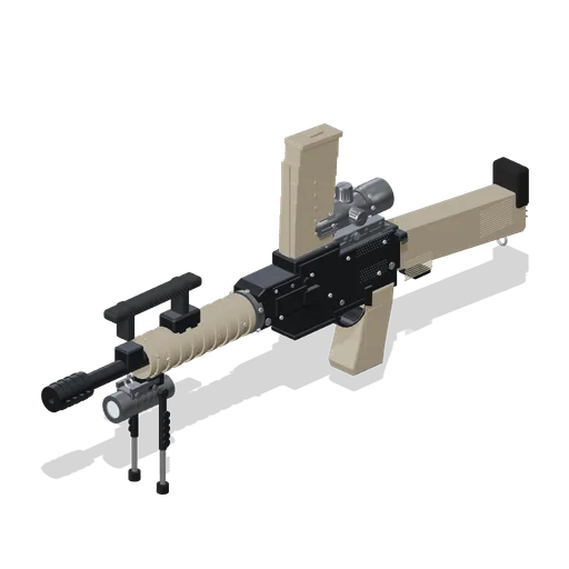 Light Machine Gun, Optic (Mega Weapon Pack)