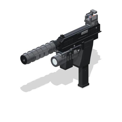 Machine Pistol, Fitted (Mega Weapon Pack)