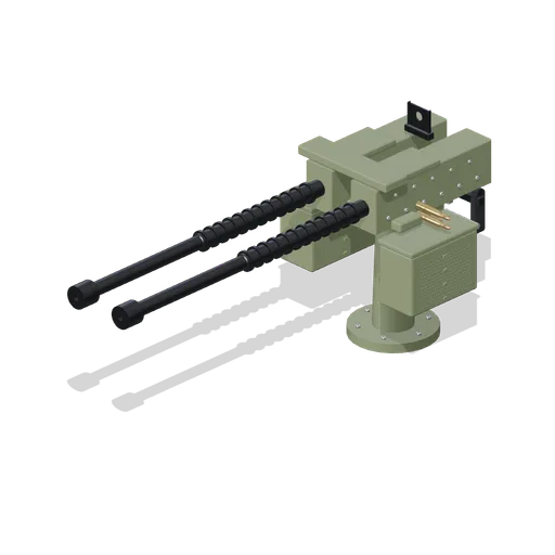Mounted Twin Machine Gun (Mega Weapon Pack)