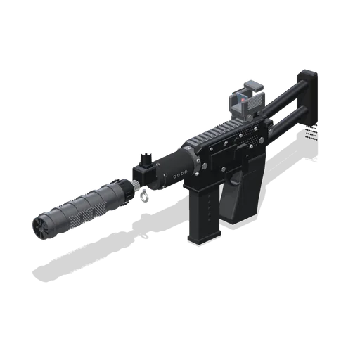 Folding Stock SMG, Suppressed (Mega Weapon Pack)