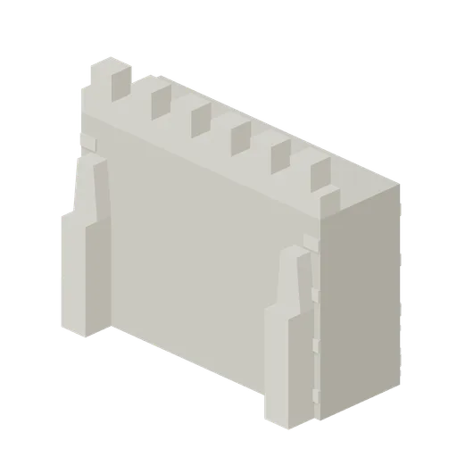 Curtain Buttressed 6m (Medieval Castle Construction)