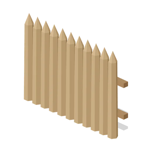 Palisade Straight (Medieval Castle Construction)