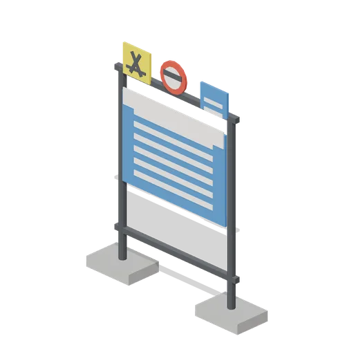 Site signage set on a frame (Demolition and Site Clearance)