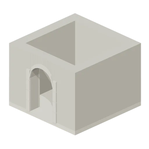 Square Tower Chamber Door (Medieval Castle Construction)
