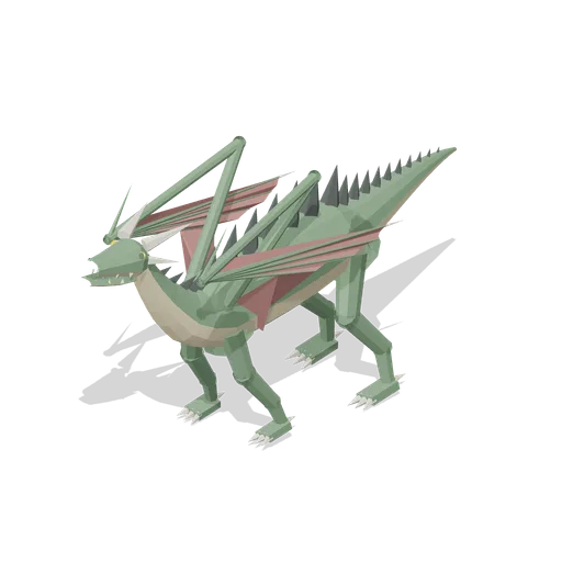 Western Dragon Standing Alert (Dragons and Wyverns)