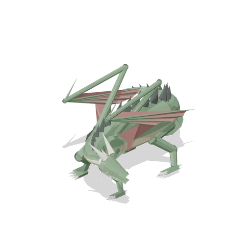 Western Dragon Coiled Asleep (Dragons and Wyverns)