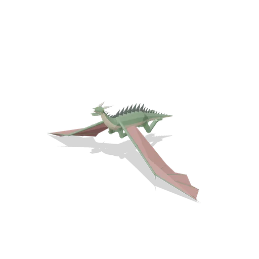 Western Dragon Flying, Wings Down (Dragons and Wyverns)