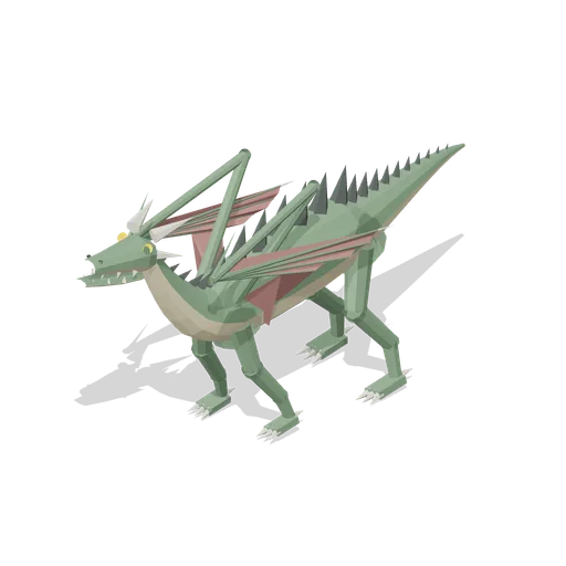 Juvenile Dragon Standing (Dragons and Wyverns)