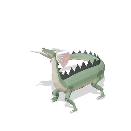 Eastern Dragon Coiled (Dragons and Wyverns)