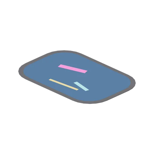 Puddle Plate with Reflections (Cyberpunk Apartment and Neon Block)
