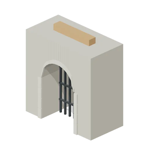 Portcullis Frame (Medieval Castle Construction)