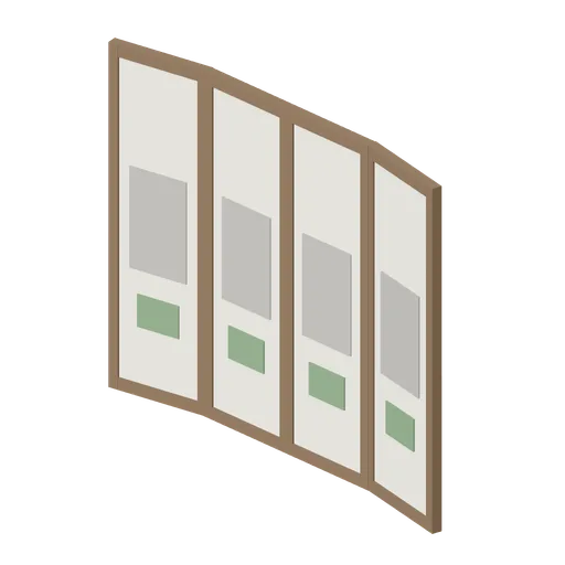 Folding Screen (Korean Hanok Village and Street)