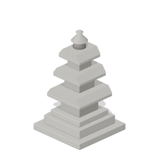 Stone Pagoda Ornament (Korean Hanok Village and Street)