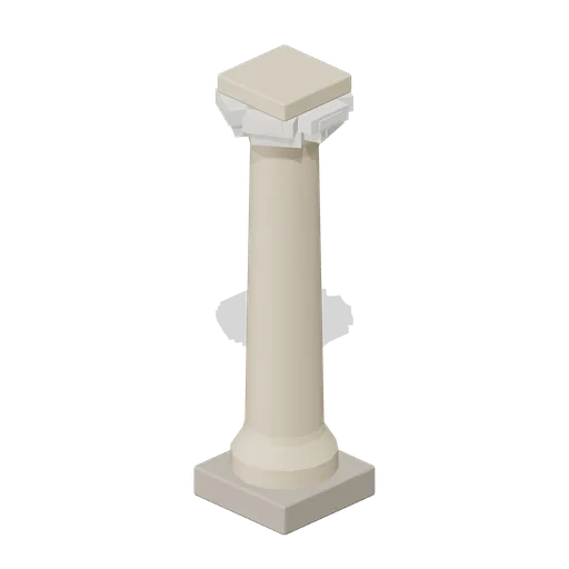 Prayer Hall Column (Desert Mosque and Madrasa Courtyard)