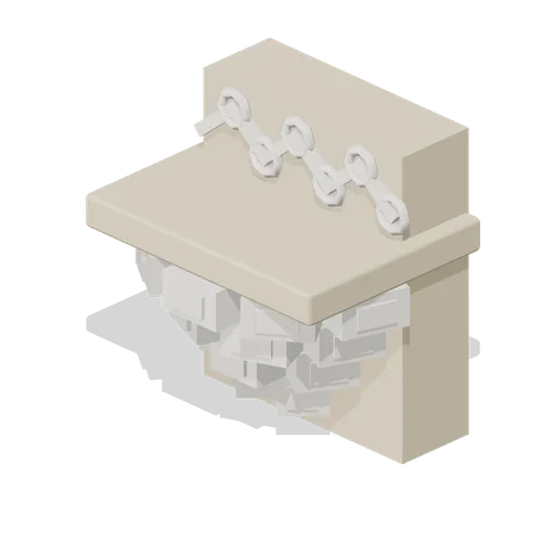 Muqarnas Corbel Block (Desert Mosque and Madrasa Courtyard)