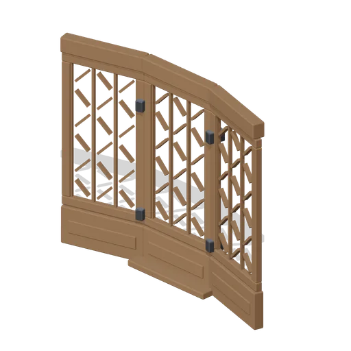 Folding Screen, Honeycomb lattice (Desert Mosque and Madrasa Courtyard)