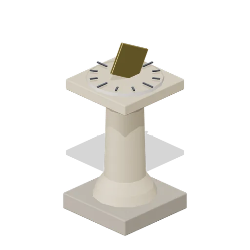Courtyard Sundial (Desert Mosque and Madrasa Courtyard)