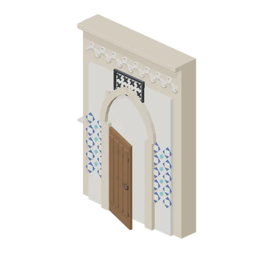 Madrasa Study Cell Front (Desert Mosque and Madrasa Courtyard)