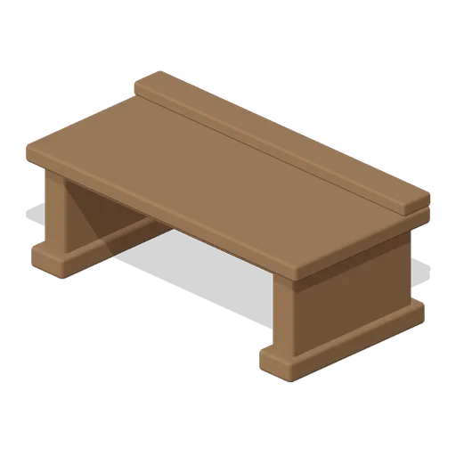 Low Study Desk (Desert Mosque and Madrasa Courtyard)