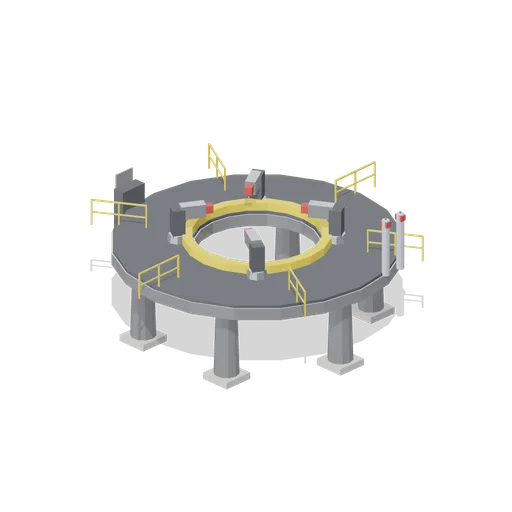 Launch Mount with Clamps (Rocket Launch Pad and Gantry)