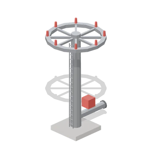 Water Deluge Head (Rocket Launch Pad and Gantry)