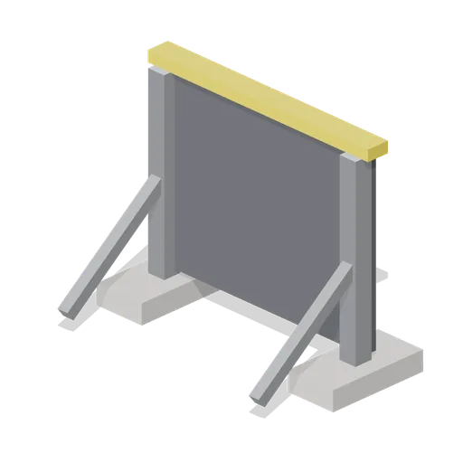Blast Fence Panel (Rocket Launch Pad and Gantry)