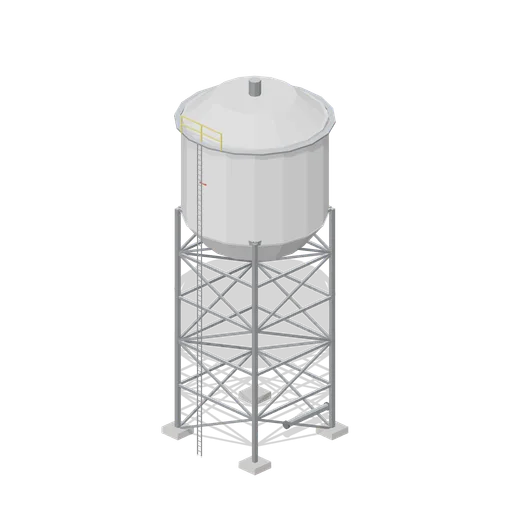 Pad Water Tower (Rocket Launch Pad and Gantry)