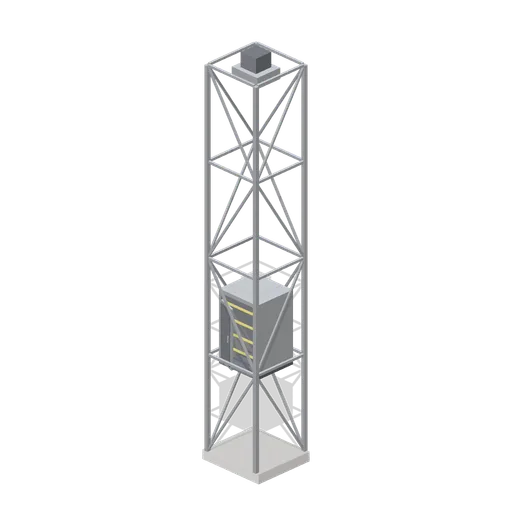Service Lift Cage (Rocket Launch Pad and Gantry)