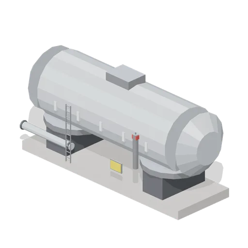 Propellant Cylinder Tank (Rocket Launch Pad and Gantry)