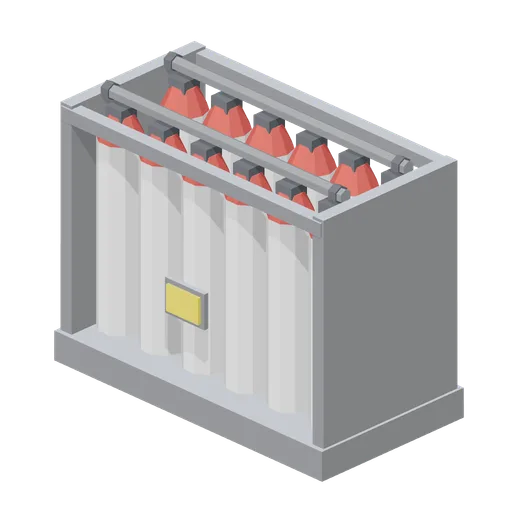 Helium Bottle Rack (Rocket Launch Pad and Gantry)