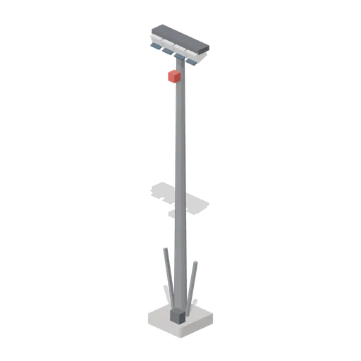 Floodlight Mast (Rocket Launch Pad and Gantry)
