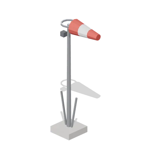 Windsock Mast (Rocket Launch Pad and Gantry)