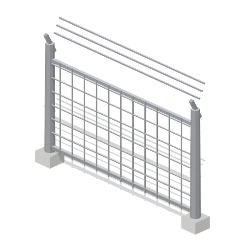 Perimeter Fence Panel (Rocket Launch Pad and Gantry)