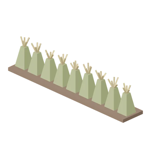 Terrace Crop Row Ready (Andean Terraces and Stone Village)
