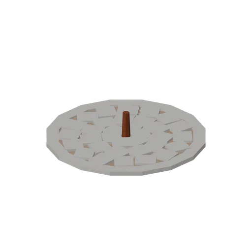 Threshing Floor Plate (Andean Terraces and Stone Village)