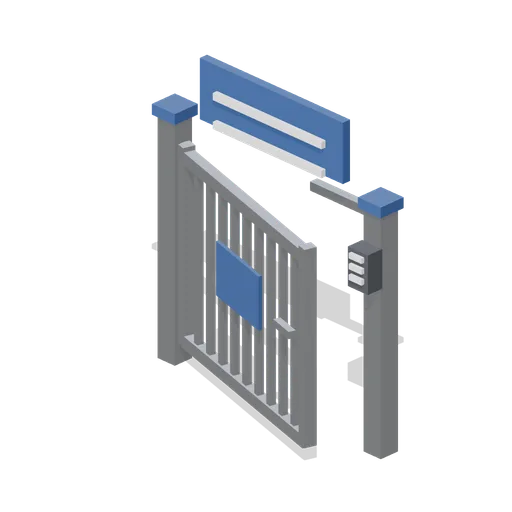 Pontoon gate with keypad (Marina and Yacht Club)