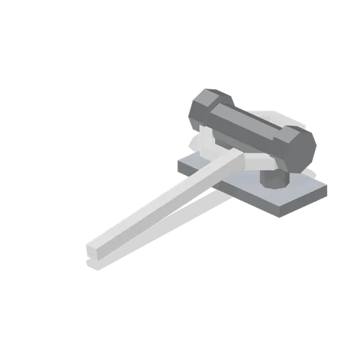 Pontoon cleat with warp (Marina and Yacht Club)
