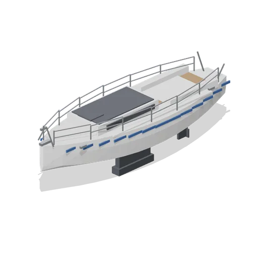 Sailing yacht hull, 9.6 m (Marina and Yacht Club)
