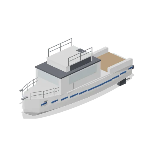 Motor cruiser with flybridge, 11.5 m (Marina and Yacht Club)
