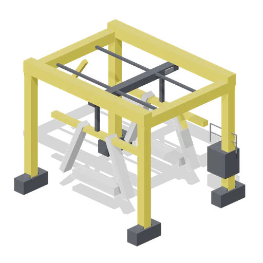 Travel boat hoist with slings (Marina and Yacht Club)
