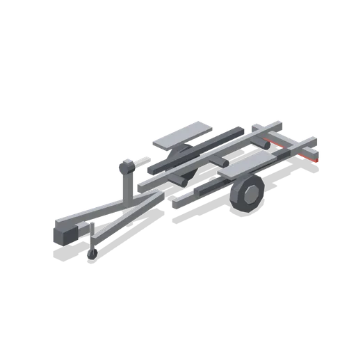 Boat road trailer (Marina and Yacht Club)