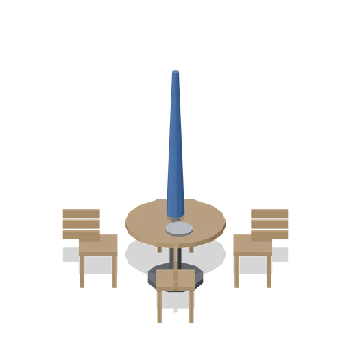 Club terrace table and chairs (Marina and Yacht Club)