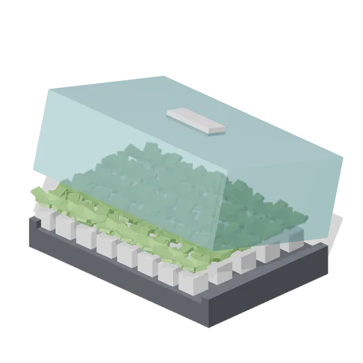 Seedling propagation tray with dome (Vertical Farm and Hydroponics Tower)