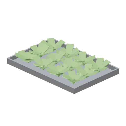 Grow tray, ready to harvest (Vertical Farm and Hydroponics Tower)