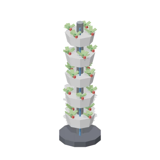 Strawberry growing tower (Vertical Farm and Hydroponics Tower)