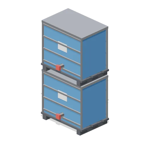 Nutrient tote stack (Vertical Farm and Hydroponics Tower)
