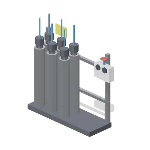 Carbon dioxide cylinder rack (Vertical Farm and Hydroponics Tower)